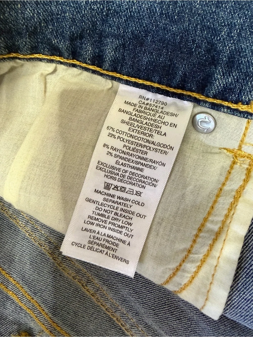 True Religion Geno Relaxed Slim Jeans Men’s Blue Flap Pocket Stretch Denim